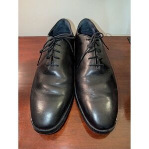 Cole Haan Mens Grand OS Black Leather Plain Toe Oxford Shoes C27111 Sz 13 M